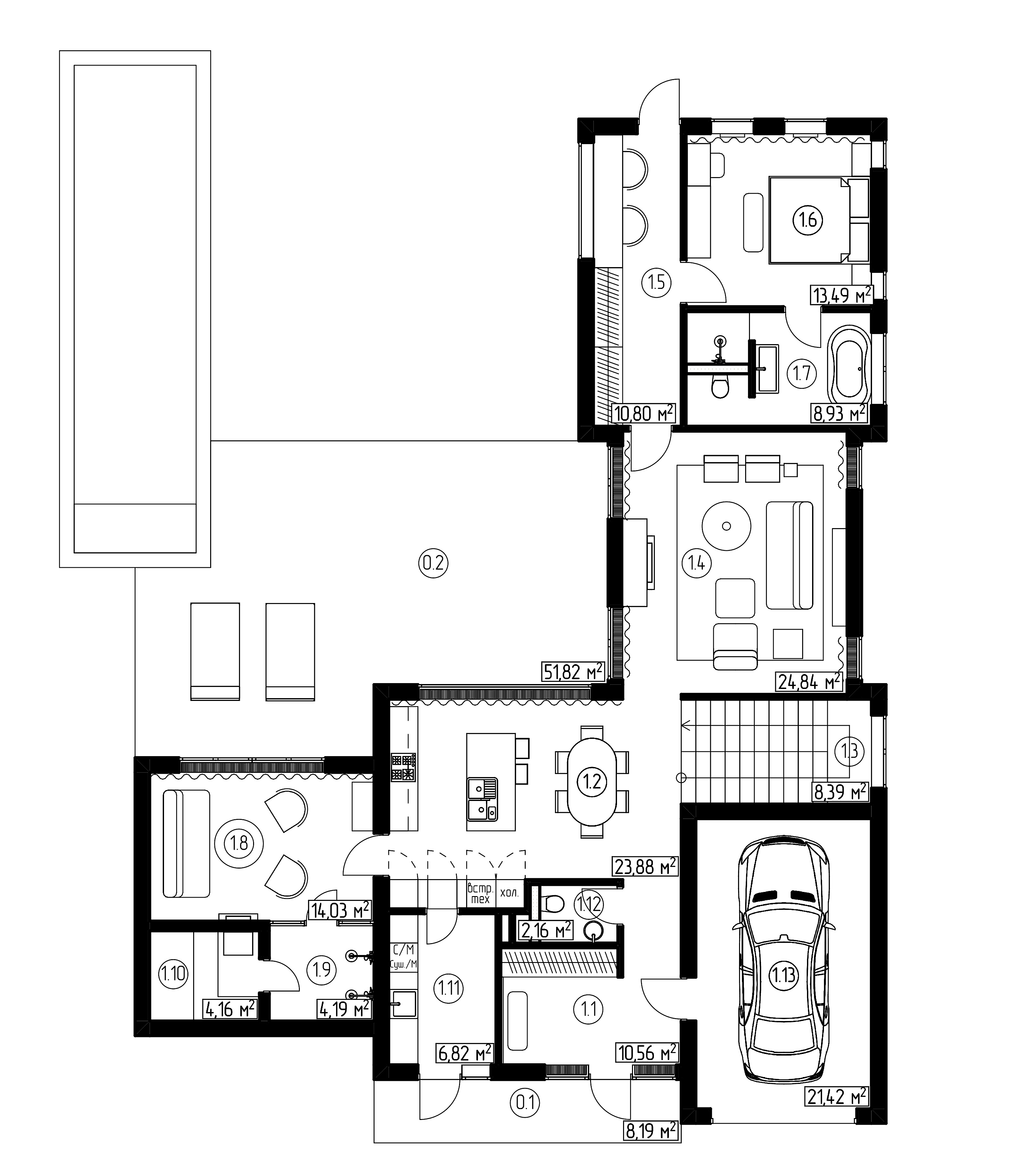 Планировка До и после. После