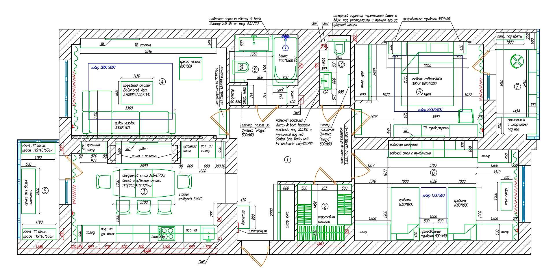 Планировка До и После. После